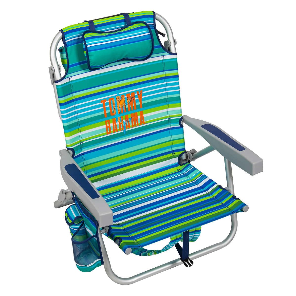 Amazon.com: Tommy Bahama 5 Position Beach Chair (Green Stripes